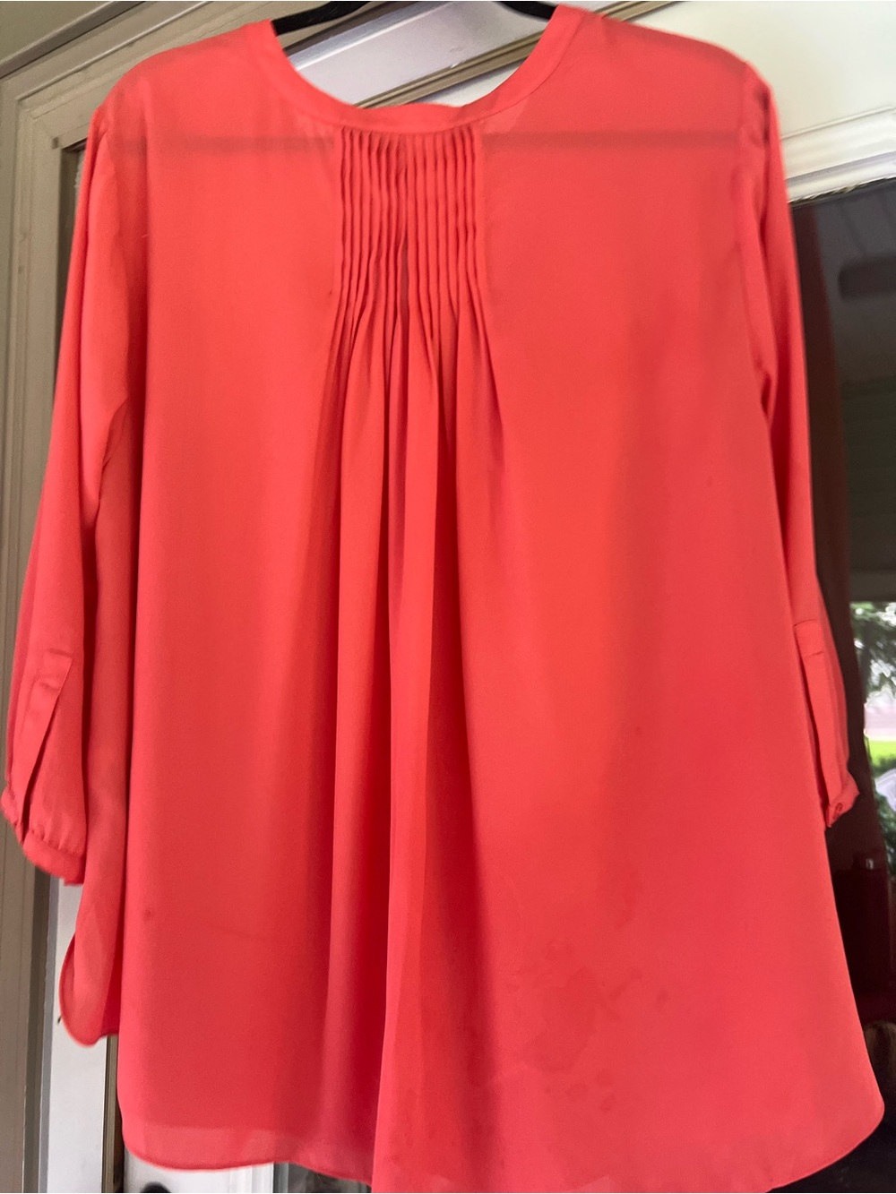 NYDJ Coral Split V-Neck 3/4 Sleeve Tunic - Picture 4 of 4